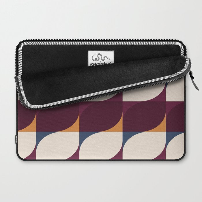 Almond Shapes Pattern III Laptop Sleeve Gallery Image 2