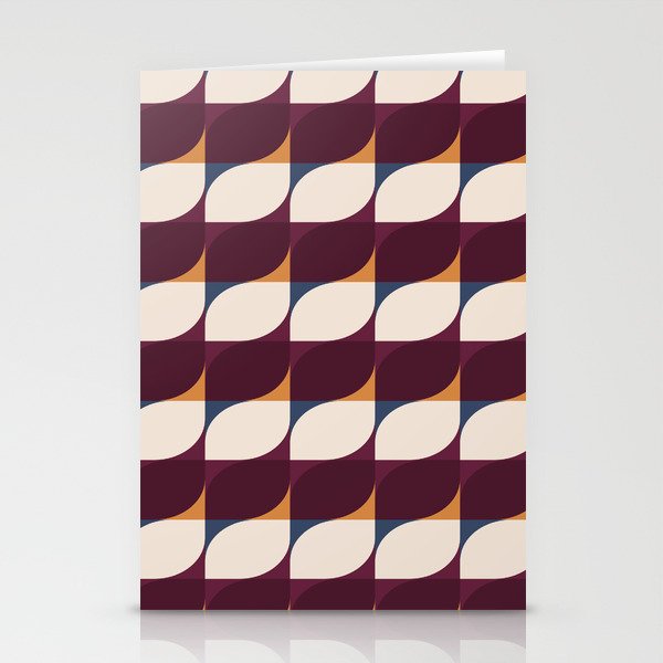 Almond Shapes Pattern III Stationery Card Gallery Image 2