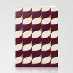 Almond Shapes Pattern III Stationery Card Gallery Image 2