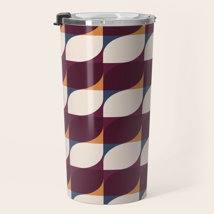 Almond Shapes Pattern III Travel Mug Gallery Image 3