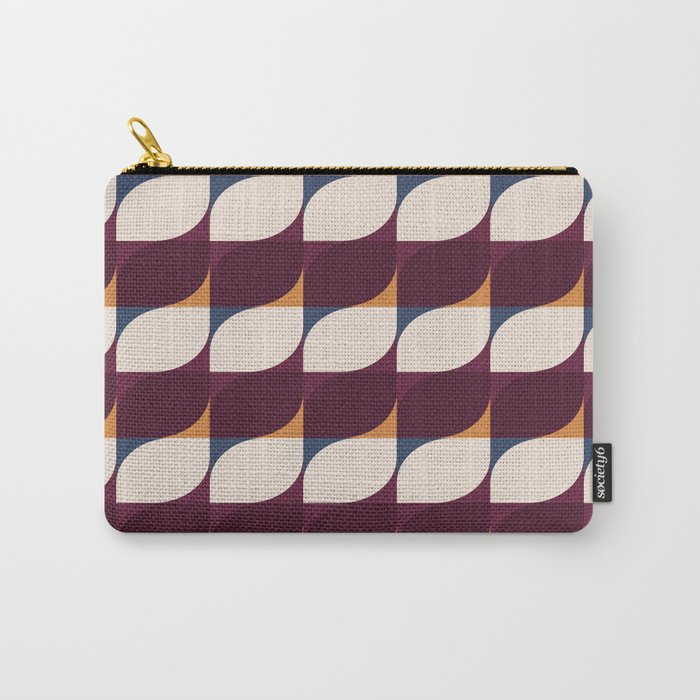 Almond Shapes Pattern III Carry All Pouch Gallery Image 1
