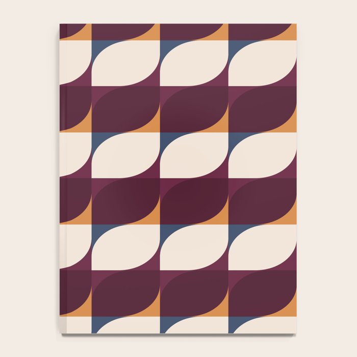 Almond Shapes Pattern III Notebook Gallery Image 4