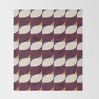 Almond Shapes Pattern III Throw Blanket Gallery Image 2