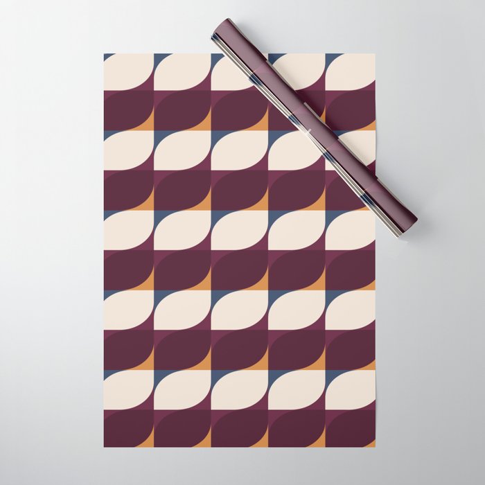 Almond Shapes Pattern III Wrapping Paper Gallery Image 1