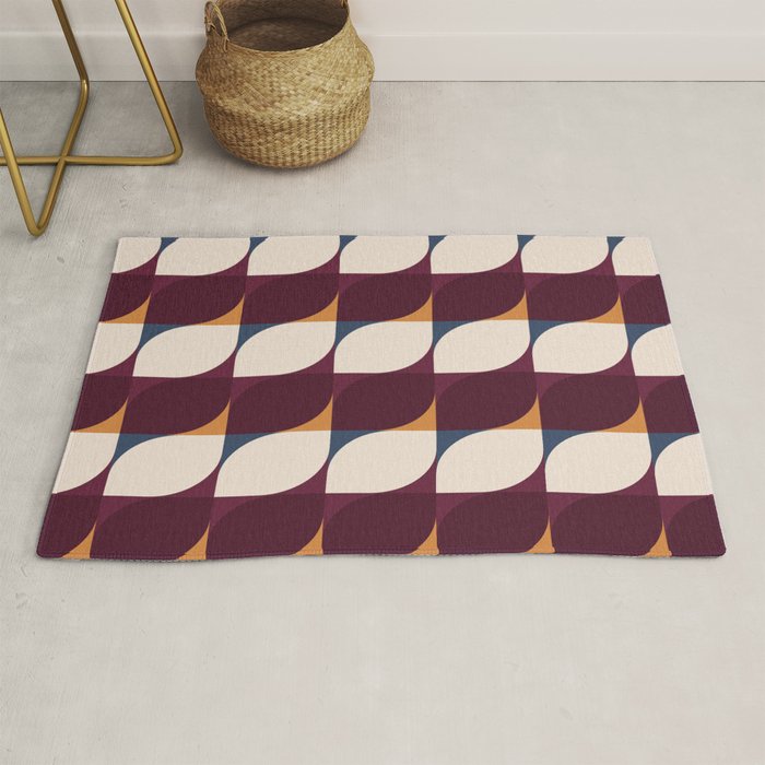 Almond Shapes Pattern III Rug Gallery Image 1