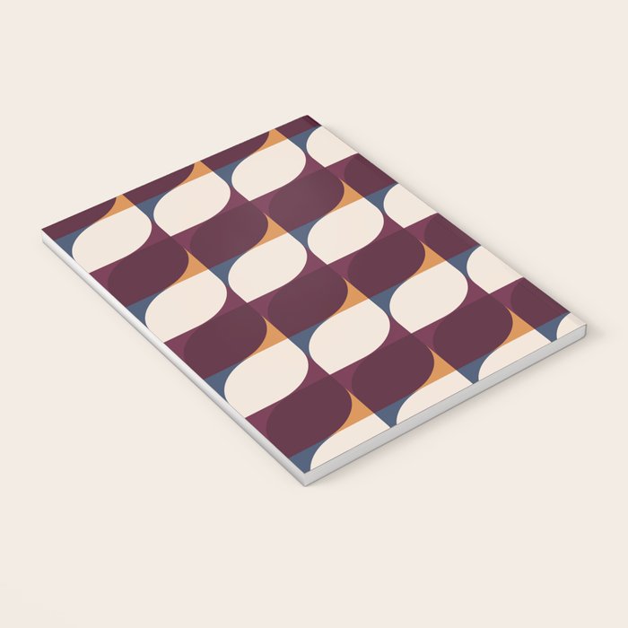 Almond Shapes Pattern III Notebook Gallery Image 3