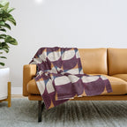 Almond Shapes Pattern III Throw Blanket Gallery Image 1
