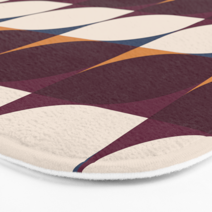 Almond Shapes Pattern III Bath Mat Gallery Image 3