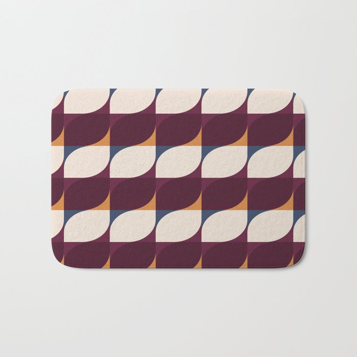 Almond Shapes Pattern III Bath Mat Gallery Image 1