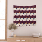 Almond Shapes Pattern III Wall Tapestry Gallery Image 2