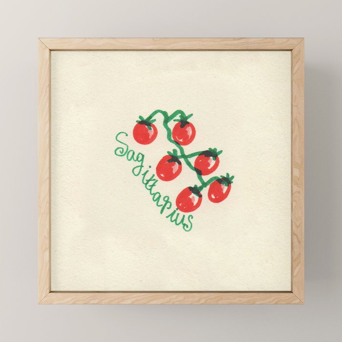 sagittarius tomato Mini Art Print Gallery Image 1