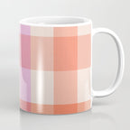 Retro Summer Pastel Gingham Coffee Mug Gallery Image 1