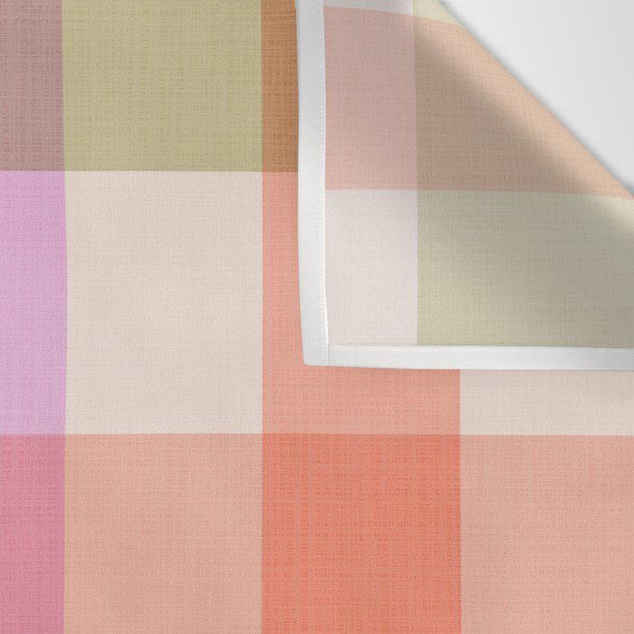 Retro Summer Pastel Gingham Wall Tapestry Gallery Image 3