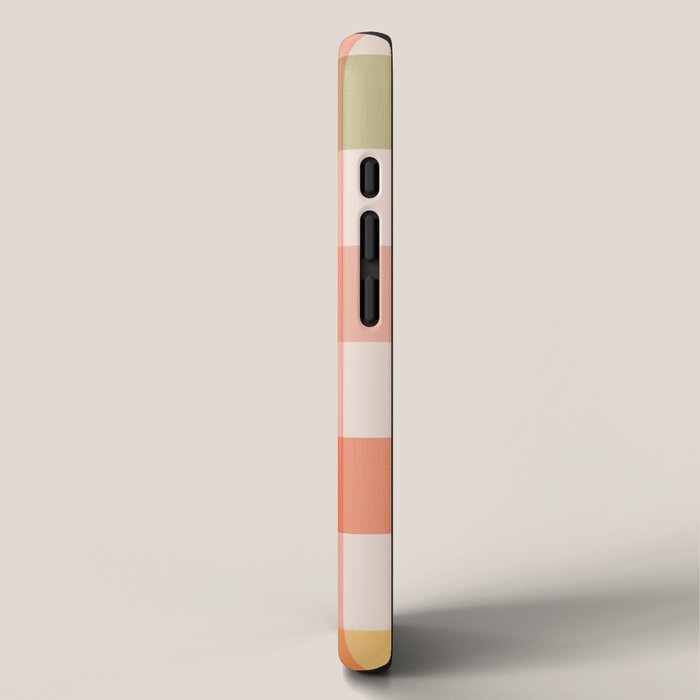 Retro Summer Pastel Gingham iPhone Case Gallery Image 2