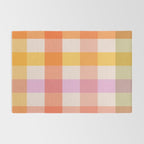 Retro Summer Pastel Gingham Rug Gallery Image 2