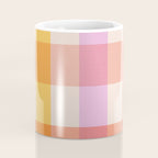 Retro Summer Pastel Gingham Coffee Mug Gallery Image 4