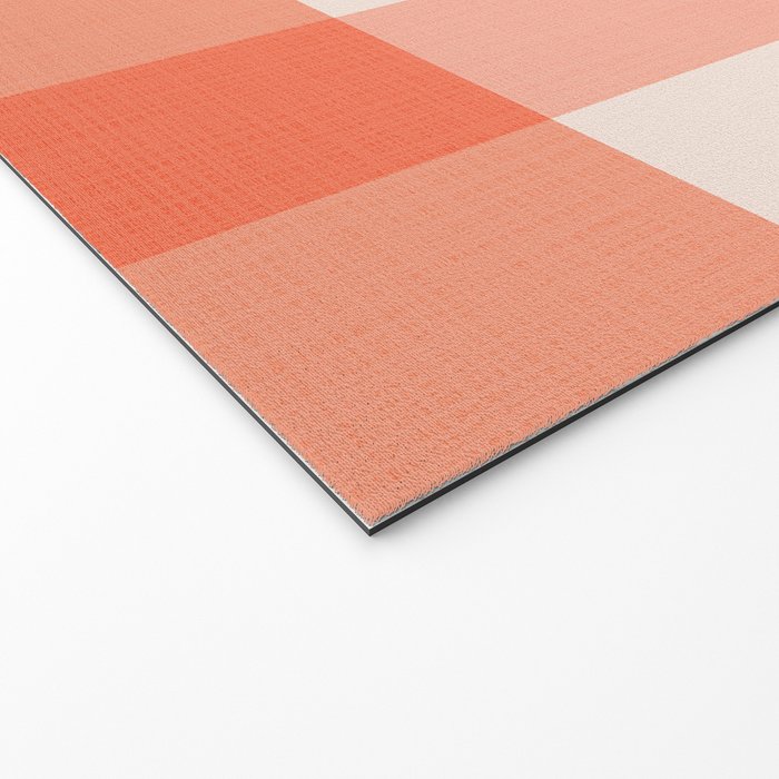 Retro Summer Pastel Gingham Welcome Mat Gallery Image 2