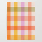 Retro Summer Pastel Gingham Poster Gallery Image 4