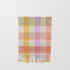 Retro Summer Pastel Gingham Wall Hanging Gallery Image 1