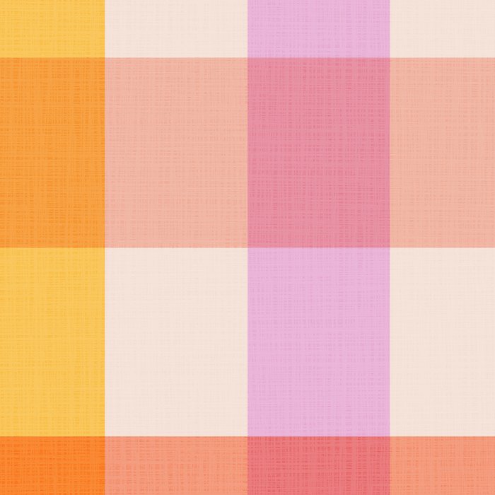 Retro Summer Pastel Gingham Coffee Mug Gallery Image 2