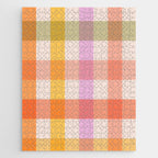 Retro Summer Pastel Gingham Jigsaw Puzzle Gallery Image 1