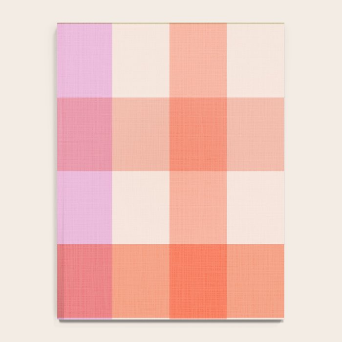 Retro Summer Pastel Gingham Notebook Gallery Image 4