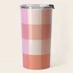 Retro Summer Pastel Gingham Travel Mug Gallery Image 2