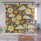 Clouds, smiles and flowers Wall Mural Gallery Image 1