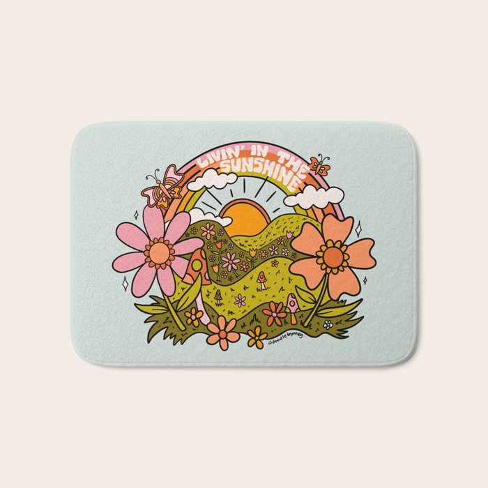 Livin' In the Sunshine Bath Mat Gallery Image 1