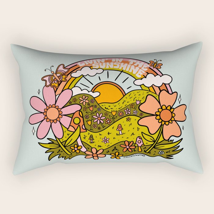 Livin' In the Sunshine Rectangular Pillow Gallery Image 1