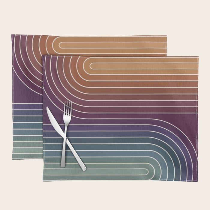 Gradient Curvature XI Placemat Gallery Image 1