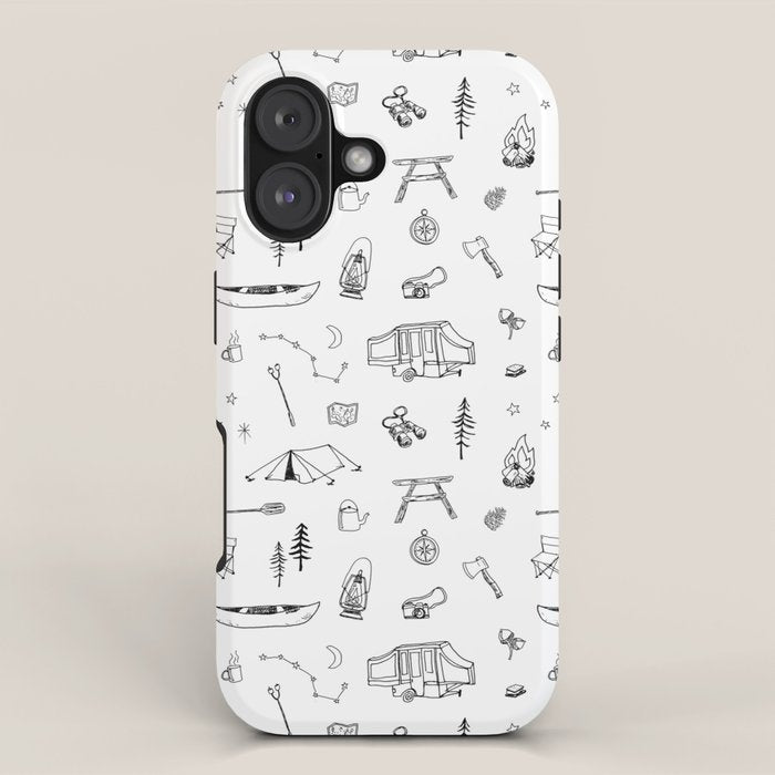Simple Camping iPhone Case Gallery Image 1