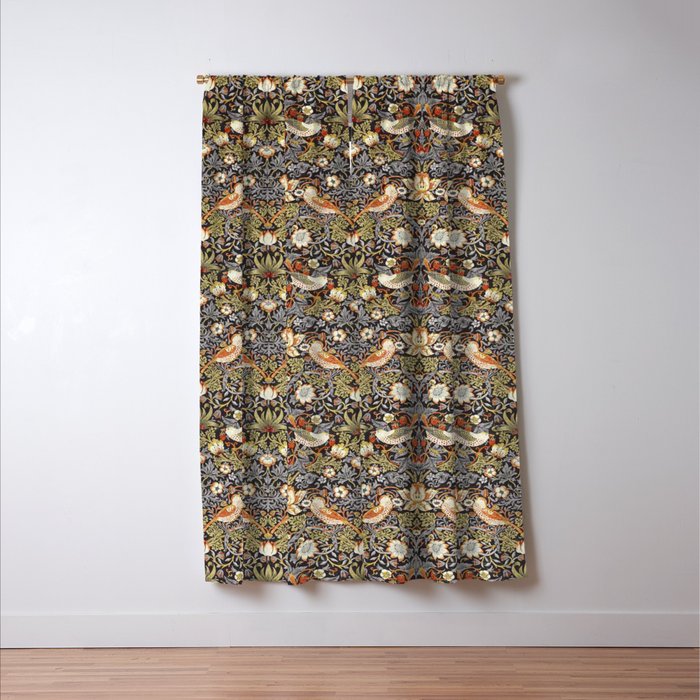 William Morris Strawberry Thief  Window Curtain Gallery Image 3