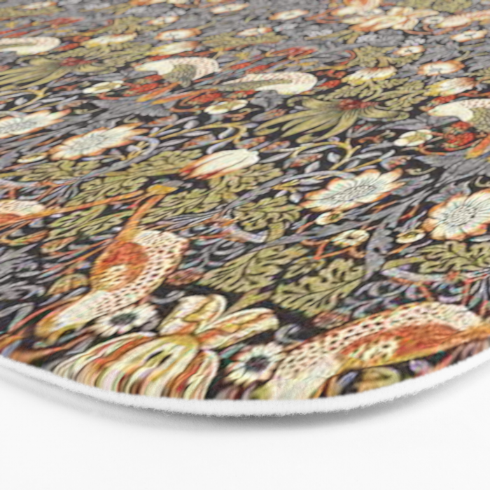 William Morris Strawberry Thief  Bath Mat Gallery Image 3