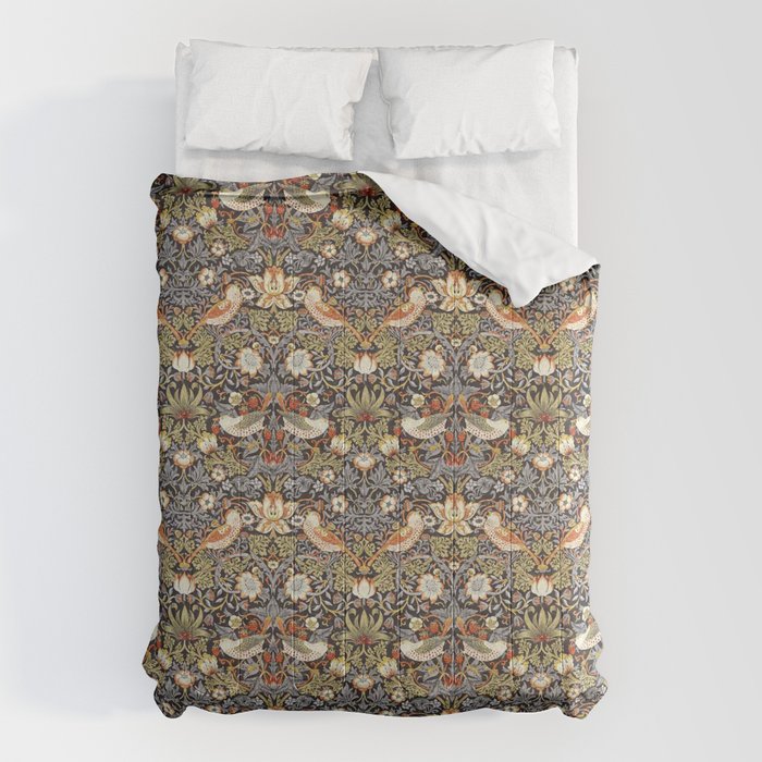 William Morris Strawberry Thief  Comforter Gallery Image 6