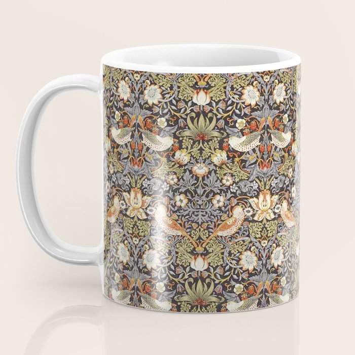 William Morris Strawberry Thief  Coffee Mug Gallery Image 3