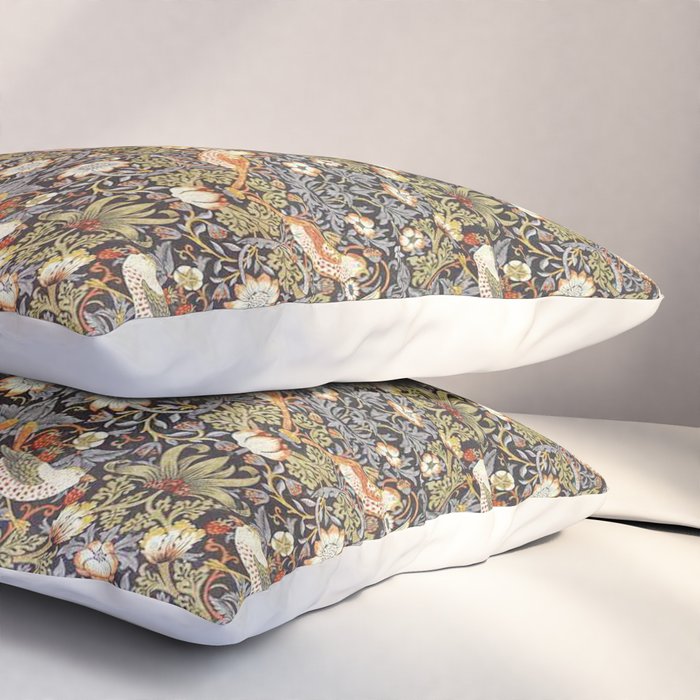 William Morris Strawberry Thief  Pillow Sham Gallery Image 3