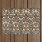 William Morris Strawberry Thief  Outdoor Rug Gallery Image 1