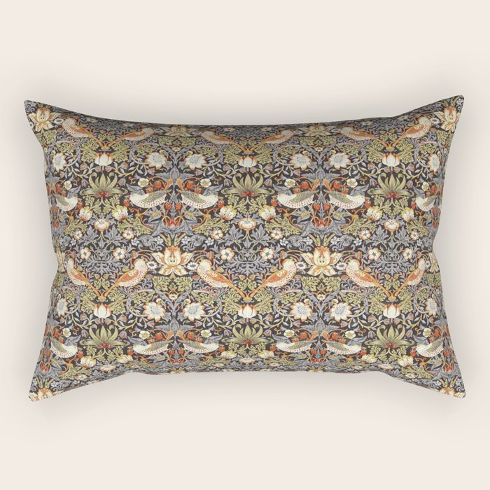 William Morris Strawberry Thief  Rectangular Pillow Gallery Image 1