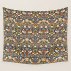 William Morris Strawberry Thief  Wall Tapestry Gallery Image 4