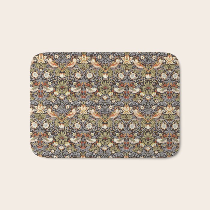 William Morris Strawberry Thief  Bath Mat Gallery Image 1