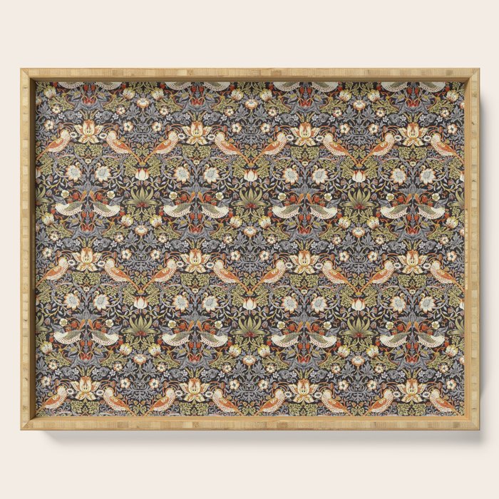 William Morris Strawberry Thief  Serving Tray Gallery Image 1
