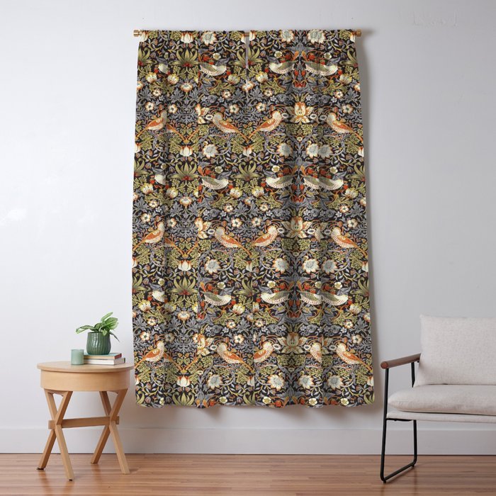 William Morris Strawberry Thief  Window Curtain Gallery Image 1