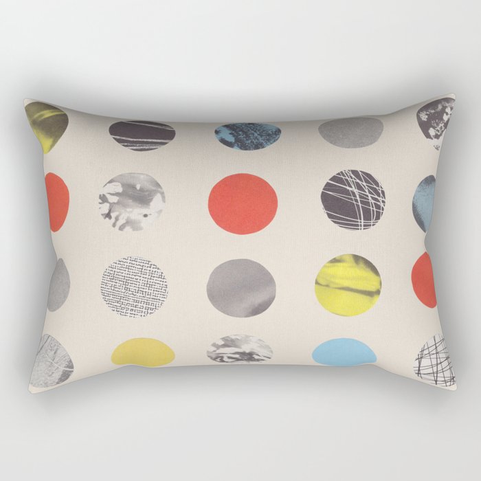 Paper Pattern / Circles Rectangular Pillow Gallery Image 2