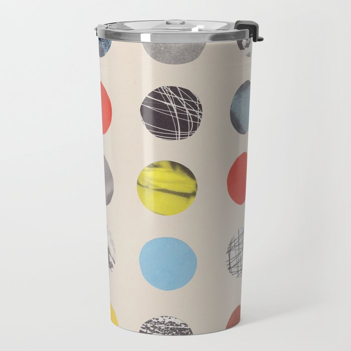 Paper Pattern / Circles Travel Mug Gallery Image 2
