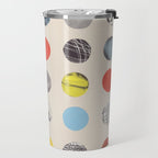 Paper Pattern / Circles Travel Mug Gallery Image 2