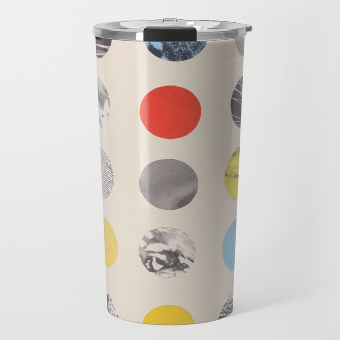 Paper Pattern / Circles Travel Mug Gallery Image 1