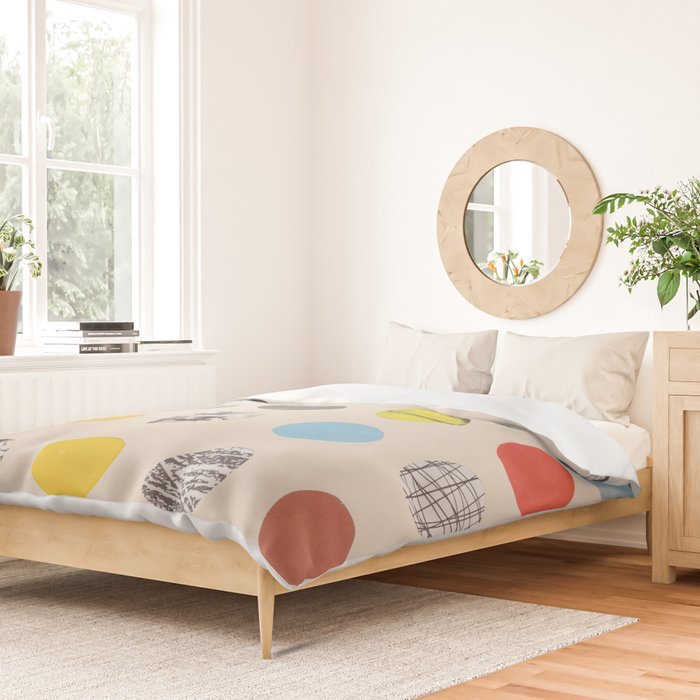 Paper Pattern / Circles Duvet Cover Gallery Image 2