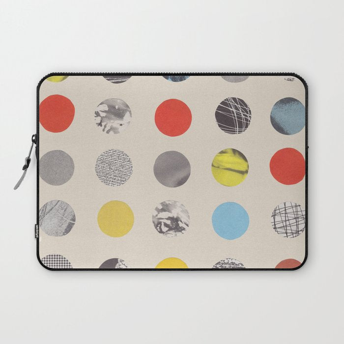 Paper Pattern / Circles Laptop Sleeve Gallery Image 1