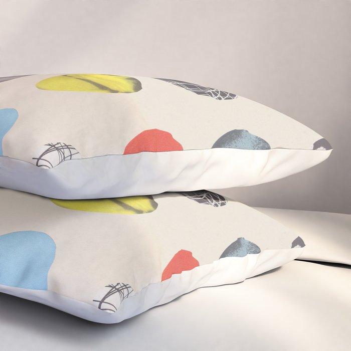 Paper Pattern / Circles Pillow Sham Gallery Image 3